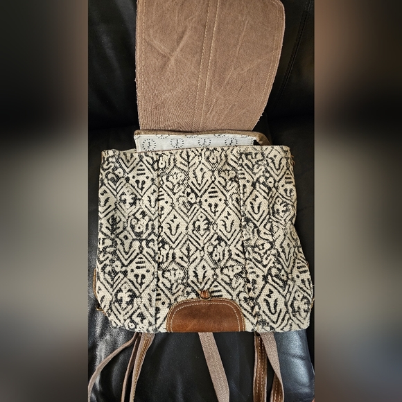 Myra Bag Backpack Leather & Calf Hair EUC - Picture 10 of 14